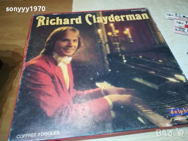 clayderman x3 made in france 2407241537, снимка 1 - Грамофонни плочи - 46683607