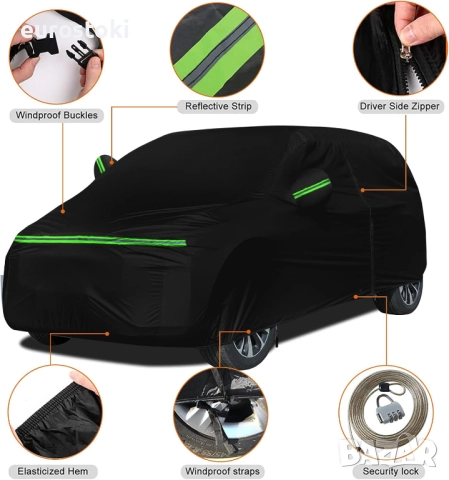 Водоустойчиво покривало за Opel Zafira A/B/OPC Wagon/Tourer 1999-2014, снимка 5 - Аксесоари и консумативи - 52471824