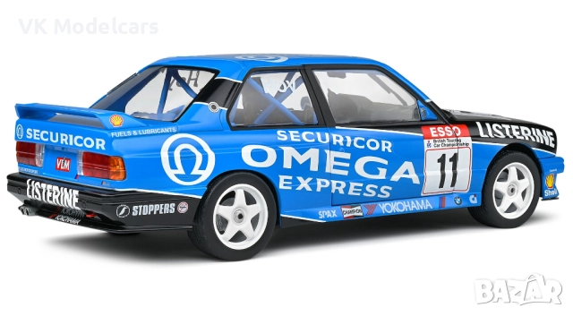 1991 BMW E30 M3 Blue #1 W.Hoy BTCC 1/18 Solido, снимка 4 - Колекции - 52790007
