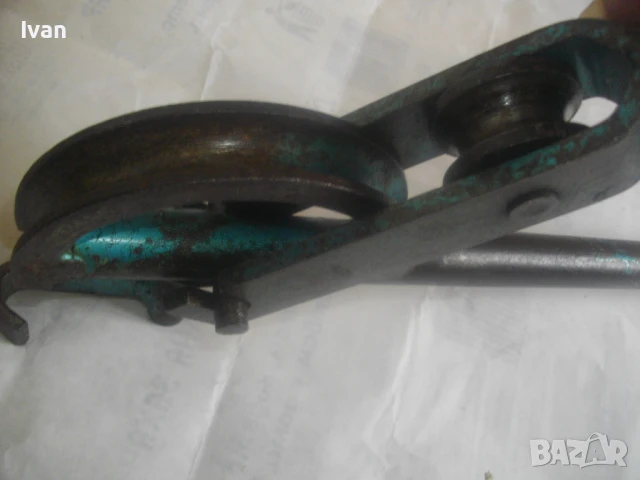 ф15мм НЕМСКИ ГОЛЯМ СТАРО КАЧЕСТВО ТРЪБОГИБ РЪЧЕН УРЕД ЗА ОГЪВАНЕ НА ВСЯКАКВИ ТРЪБИ ДИАМЕТЪР ДО ф15мм, снимка 10 - Други инструменти - 50476828