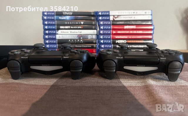 PS4 CUH-1003A + 23 страхотни игри + 2 контролера в перфектно състояние!, снимка 4 - PlayStation конзоли - 52446673