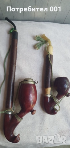 Стара немска лула с капаче, снимка 2 - Други ценни предмети - 52975037