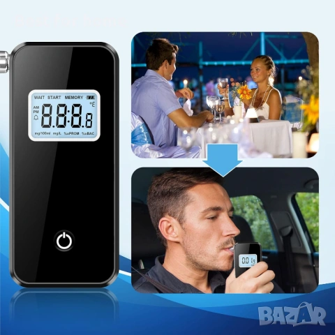 Алкохолен тестер, професионален дрегер с LCD екран, снимка 2 - Друга електроника - 53760532