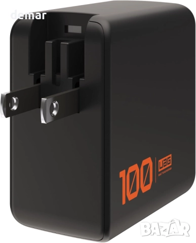 URBAN ARMOR GEAR UAG SRG 100W GaN 3-портово зарядно универсален щепсел, снимка 6 - Друга електроника - 52264228