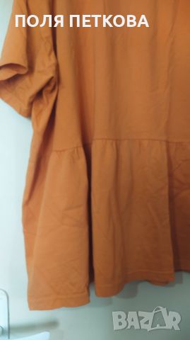 Оранжева блуза, снимка 3 - Тениски - 45295417