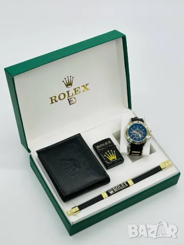 подаръчни комплекти Rolex портмоне, гривна, часовник и запалка , снимка 6 - Подаръци за мъже - 48300503