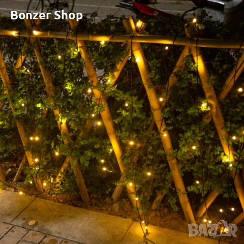 Водоустойчиви Коледни Led лампички 50 метра, снимка 3 - Лед осветление - 51997066