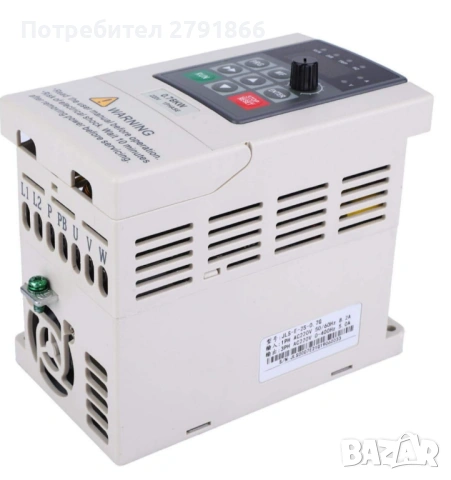 220V 0.75KW VFD Честотно задвижване вход-1-фазен изход - трифазен,контрол скорост, , снимка 3 - Друга електроника - 53659387