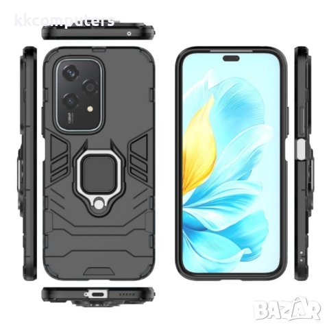 Honor 200 Lite 5G PC + TPU Удароустойчив Ring Holder Калъф и Протектор, снимка 8 - Резервни части за телефони - 52610956