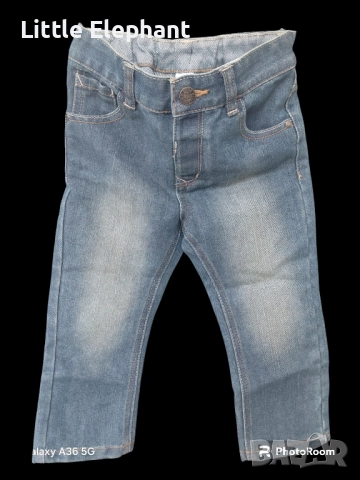 Дънки светъл деним за 3-4 год момченце"Little monkey denim",Англия/нови