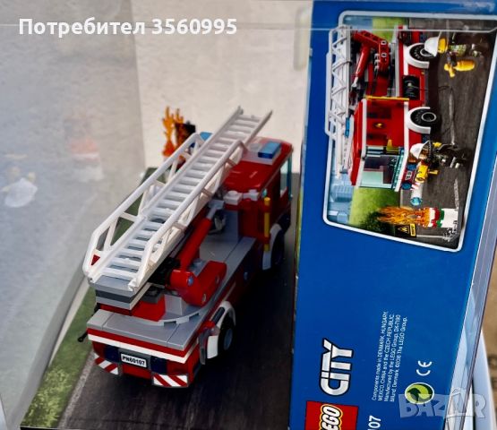 Лего Пожарна конструктор LEGO City 60107, снимка 2 - Конструктори - 45528586