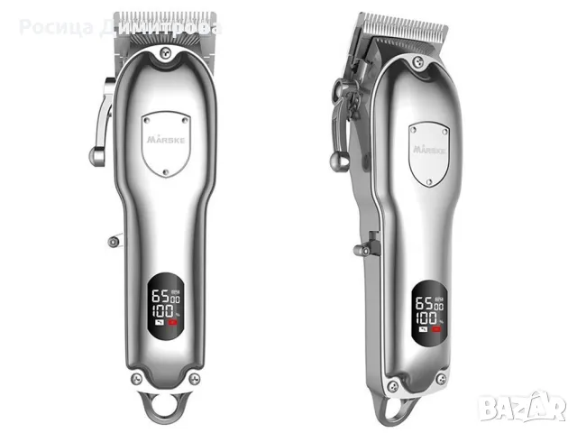 ПРОФЕСИОНАЛНА електрическа машинка за подстригване с LCD дисплей, снимка 3 - Фризьорски принадлежности - 49723334