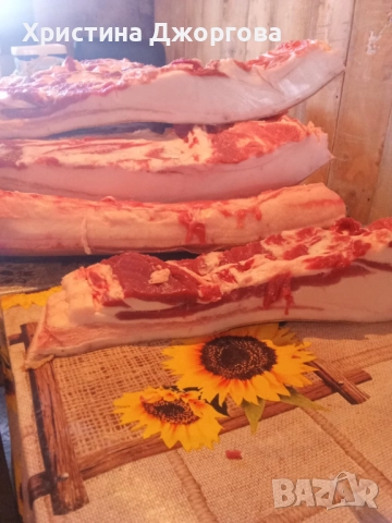 Домашна сланина с кожа, снимка 3 - Прасета - 52931466