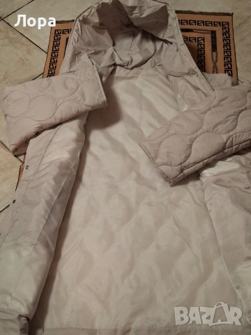 Дълго дамско яке с качулка , снимка 6 - Якета - 53248504