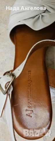 Дамски бели сандали, естествена кожа - 50 лв, снимка 4 - Сандали - 50967668