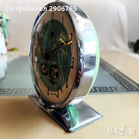 Часовник будилник анимиран Китайски работещ, снимка 12 - Антикварни и старинни предмети - 45623945