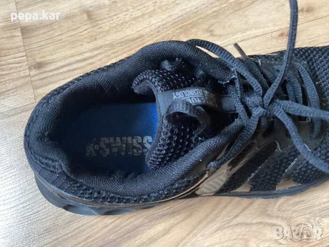 K-SWISS  Нови черни маратонки №44 tubes, снимка 4 - Маратонки - 53921993