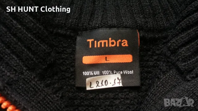 TIMBRA 100% Wool Sweater размер L пуловер 100% Вълна - 1204, снимка 14 - Пуловери - 46826740