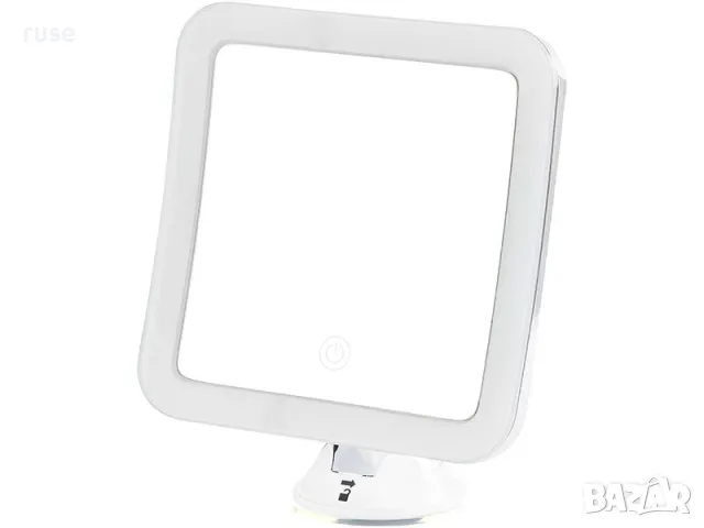 НОВО! Козметично огледало квадрат 5х LED Touch с вакуум, снимка 2 - Огледала - 48592352