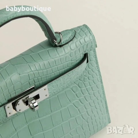 Hermes mini Kelly mint green , снимка 7 - Чанти - 50449235