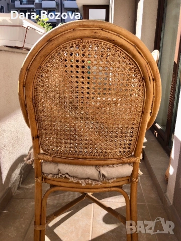 Продавам две ратанови кресла, снимка 3 - Дивани и мека мебел - 53679390