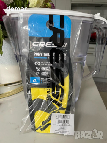 Cressi Pony Tail Neo Каишка за маска за гмуркане, синьо, черно, снимка 7 - Водни спортове - 45071312