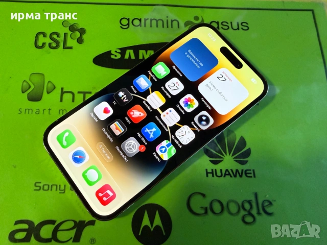 iPhone 14 Pro 256gb Gold 92% батерия.Гаранция, снимка 2 - Apple iPhone - 53241749