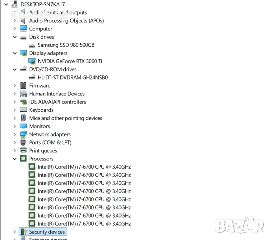Геймърски компютър - Intel Core i7, 3060 TI, SSD Samsung, снимка 6 - Геймърски - 53579540