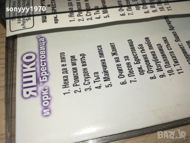 заявена-ЯШКО И ОРК.БРЕСТОВИЦА-ОРИГИНАЛНА КАСЕТА 1308251027, снимка 14 - Аудио касети - 51348893