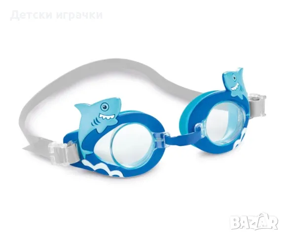 Детски очила за плуване за деца INTEX, 3-8г, акула, рак, цвете, снимка 4 - Други - 50061002