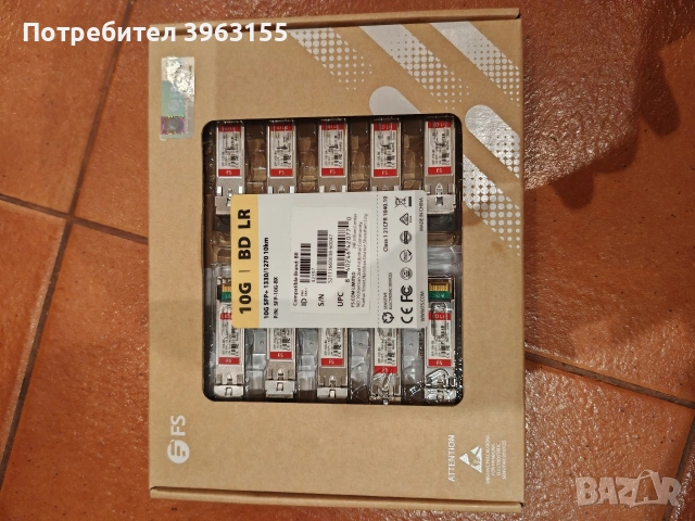 10G SFP+ BiDi модули FS (Brocade compatible) + OS2 LC-LC кабели, снимка 2 - Мрежови адаптери - 53306093