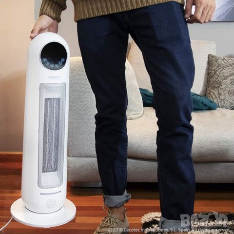 Вентилаторна печка Cecotec Ready Warm 10100 Smart Ceramic, LED дисплей, 2200 W, снимка 4 - Отоплителни печки - 45977882
