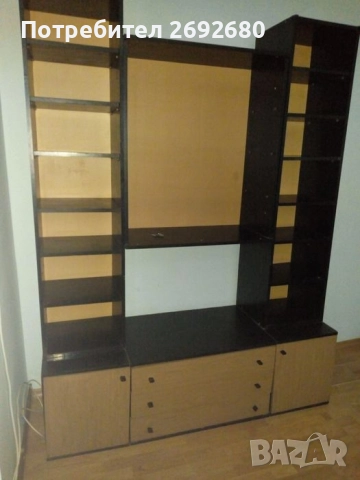 Ретро холна секция със стъклена част/продава се и на части, снимка 8 - Секции и витрини - 44875303