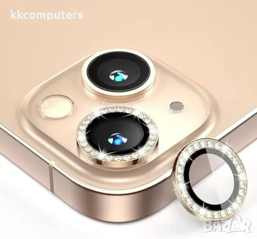 Camera Lens Stone за iPhone 13 Pro / 13 Pro Max / Златен / Баркод : 2403759, снимка 1 - Фолия, протектори - 47864195