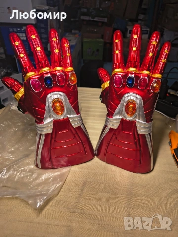 Ръкавица Iron Man, която свети! Отмъстителите, ръкавица Iron Man 30 см , снимка 5 - Други - 53896019