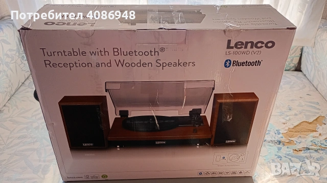 грамофон Lenko Bluetooth чисто нов , снимка 6 - Грамофони - 53578615