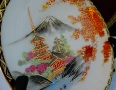 Чиния японски костен порцелан Satsuma Kazan,злато. , снимка 3