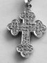 Златен 18к кръст с брилянти, снимка 1 - Колиета, медальони, синджири - 44958411