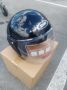 Шлем, каска за мотор скутер мотопед с визьор SAFE сива, черна,, снимка 1