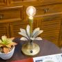 JHY DESIGN Винтидж декоративна безжична лампа с LED крушка настолна (антично злато), снимка 6