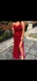 Червена официална рокля с пайети Продавам много красива официална рокля с пайети. , снимка 1