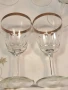кристални чаши за вино със златен кант     26/1, снимка 6
