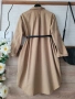 Кафява рокля тип риза ZARA , снимка 8