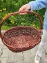 Плетена бяла и кафява  овална кошница, кошници за декорация,  подаръчни кошници, снимка 9