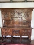 шкаф, бюфет антикварен, изцяло от  масив дърво, Дърворезба, Испания, снимка 10