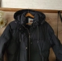Черно зимно яке с качулка гъши пух VANNICCI , снимка 8