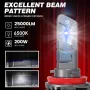 2024 Модел 200W LED Диодни крушки HB4 9006 12V 300% за Директен Монтаж, снимка 2