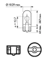 Автомобилна Крушка PHILIPS W3W 12V,3W,W2.1x9.5D T10 № 12256CP, снимка 2
