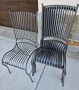 Продавам от 1 до 8 бр. ръчно изработени метални стола., снимка 1 - Столове - 45491142