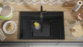 графит Кухненска Мивка от гранит Осло 80 XXL Top 780 x 500 mm, снимка 7